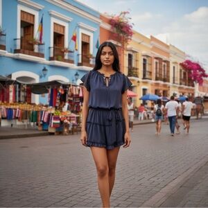 Elegant Navy Mini Dress